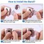 Maxjoy Compatible with Fitbit Versa 2 Bands, Versa Silicone Band Women Waterproof Sweat Resistant Replacement Strap with Metal Buckle Compatible with Fitbit Versa/Versa 2/Versa Lite/Versa SE, Silver