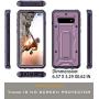 ArmadilloTek Vanguard Designed for Samsung Galaxy S10+ Plus Case (2019 Release) Military Grade Full-Body Rugged with Kickstand Without Built-in Screen Protector (Purple)