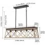 Merbotin Farmhouse Kitchen Island Light, 5-Light Distressed White Wood Finish Rustic Dining Table Chandelier Ceiling Light Hanging for Dining Room, Kitchen Island - Grain Brown Wood Finish… Merbotin Farmhouse Kitchen Island Light, 5-Light Distressed White Wood Finish Rustic Dining Table Chandelier Ceiling Light Hanging for Dining Room, Kitchen Island - Grain Brown Wood Finish…