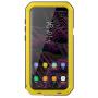 LUSTAM Galaxy S9 Plus Case, Water Resistant Shockproof Aluminium Alloy Rubber Tank Case for Samsung Galaxy S9 Plus- Yellow