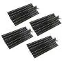 Hongso Porcelain Steel Heat Plates Shield Replacement Parts for Charbroil 464224411 466224411, Kenmore 415.16135110 Gas Grill, Flame Tamer G524-0032-W1, 16 Inch Grill Heat Tent, PPC0044 (4 Pack)