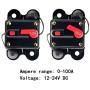 ANJOSHI Circuit Breaker 100amp 50A-300A with Manual Reset Home Solar System Fuse Holder for Car Audio and Amps Protection 12V-24V DC Reset Fuse Inverter Replace Fuses