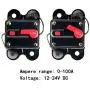 ANJOSHI Circuit Breaker 100amp 50A-300A with Manual Reset Home Solar System Fuse Holder for Car Audio and Amps Protection 12V-24V DC Reset Fuse Inverter Replace Fuses ANJOSHI Circuit Breaker 100amp 50A-300A with Manual Reset Home Solar System Fuse Holder for Car Audio and Amps Protection 12V-24V DC Reset Fuse Inverter Replace Fuses