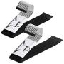 IPOW Pants Hangers 24 Pack Heavy Duty Hangers Open Ended Metal Pant Hangers Jeans Hanger Trouser Slack Hangers Space Saving Pants Hangers Anti-Rust Chrome Metal Non Slip Rubber Coating Easy Slide