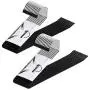 IPOW Pants Hangers 24 Pack Heavy Duty Hangers Open Ended Metal Pant Hangers Jeans Hanger Trouser Slack Hangers Space Saving Pants Hangers Anti-Rust Chrome Metal Non Slip Rubber Coating Easy Slide