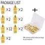 LUTER 24PCS Extruder Nozzles 3D Printer Nozzles for MK8 0.2mm, 0.3mm, 0.4mm, 0.5mm, 0.6mm, 0.8mm, 1.0mm with Free Storage Box for Makerbot Creality CR-10 Ender 3 5