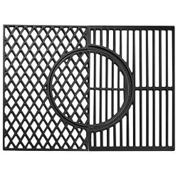 X Home 66095 Cast Iron Grill Grates for Weber Genesis II and Genesis II LX 300 Series, Genesis II E/S-310, Upgraded Sear Grates Replacement Parts with Gourmet BBQ System, 18.9'' x 13.3'', Set of 3