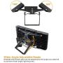 STASUN 300W LED Flood Light, 27000lm Super Bright Outdoor Security Lights with 330°Wide Lighting Area, OSRAM LED Chips, 6000K Daylight, IP66 Waterproof Exterior Court Street Parking Lot Lighting