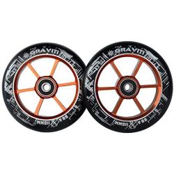 GRAVITI One Pair 110mm Pro Stunt Scooter Wheels ABEC-9 Bearings CNC Metal Core (2pcs)