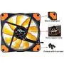 CONISY 120 mm Computer Case Cooling Fan Ultra Quiet LED PC Gaming High Airflow Fans (Orange) CONISY 120 mm Computer Case Cooling Fan Ultra Quiet LED PC Gaming High Airflow Fans (Orange)