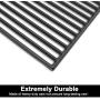 Uniflasy 17.75 inch Grill Grate for Brinkmann 810-2410-S 810-2511-S 810-8411-5 810-9415-W Charmglow, Browning Grillada Gas Grills 17 3/4'' x 26 13/16'' Cast Iron Cooking Grids Grill Replacement Parts