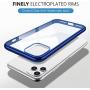 MILPROX iPhone 11 Pro Max Case, Clear Transparent Shockproof Shell [Free Screen Protector] with Electroplated Edge Cover Cases for iPhone 11 Pro Max 6.5 Inch (2019)-Blue