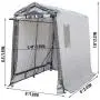 Happybuy Portable Storage Shed 6x8x7.8 ft, Shed in A Box with Roll up Door, Storage Shelter Logic Portable Garage Shelter Steel Metal Peak Roof Grey for Motorcycle Garden Patio Storage Happybuy Portable Storage Shed 6x8x7.8 ft, Shed in A Box with Roll up Door, Storage Shelter Logic Portable Garage Shelter Steel Metal Peak Roof Grey for Motorcycle Garden Patio Storage