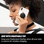 PopSockets: PopGrip with Swappable Top for Phones & Tablets - Aluminum Black