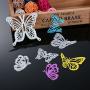 Gejoy 4 Pieces Butterfly Set Cutting Dies Metal Butterfly Die Embossing Stencils for Thanksgiving Christmas Card Paper DIY Craft Decoration