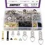 Swpeet 415Pcs Picture Hangers Kit with Screws, Heavy Duty Assorted Picture Hangers Assortment Kit for Picture Hanging Solutions with Transparent Box - 7 Models Swpeet 415Pcs Picture Hangers Kit with Screws, Heavy Duty Assorted Picture Hangers Assortment Kit for Picture Hanging Solutions with Transparent Box - 7 Models
