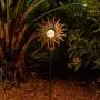 Solar Garden Lights Outdoor, Metal Sun Decorative Stake Art Patio Light for Walkway,Lawn,Pathway,Yard,Party