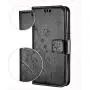 FLYEE Case Compatible with Samsung Galaxy S8 (5.1inch,Released in 2017),Wallet Case for Women and Girls with Card Holder,[Embossed Butterfly Flower] Leather Flip case Kickstand for Galaxy S8-Black