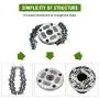WICHEMI 65Mn Trimmer Head Coil Garden Lawn Mower Chain Brush Cutter Accessory Mower Grass Head Replacement Part Outdoor Tools Universal (Black) WICHEMI 65Mn Trimmer Head Coil Garden Lawn Mower Chain Brush Cutter Accessory Mower Grass Head Replacement Part Outdoor Tools Universal (Black)