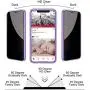Magnetic Case for iPhone 7 Plus/8 Plus, Anti Peep Magnetic Double-Sided Privacy Screen Protector Clear Back Metal Bumper Antipeep Cases Anti Peeping 2 Sided Cover for iPhone 7 Plus/8 Plus-Purple
