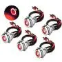 5Pcs 19mm 12V Waterproof ON Off Latching Push Button Switch with Wiring Harness and Led Indicator Light, 24V Pre-Wired SPDT Self-Locking 4 Pin Marine Metal Switch for Boats Cars Truck (Red) 5Pcs 19mm 12V Waterproof ON Off Latching Push Button Switch with Wiring Harness and Led Indicator Light, 24V Pre-Wired SPDT Self-Locking 4 Pin Marine Metal Switch for Boats Cars Truck (Red)