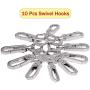Swivel Lobster Clasps Clips Lanyard Snap Hook and Slide Buckles and Metal D Ring Semi-Circular D Ring for Handbag Bags Cat Dog Collar Buckles Ring Hand DIY Accessories Dog Leash Hardware Craft