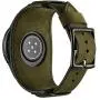 Leotop Compatible with Samsung Galaxy Watch 42mm/Galaxy Watch 3 41mm/Active 40mm/Active 2 40mm 44mm/Gear S2 Classic Bands 20mm Replacement Genuine Leather Cuff Strap with Metal Buckle Men Women (Green)