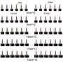 YZDING 30 Pairs Womens High Heel Shoes replacement Tips Pin (8/9/10/11 /12 mm) With Heel Pliers for Repairing Shoes