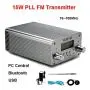 FM Transmitter, 15W FM Radio Transmitter,Fm Transmitter for Church,76~108MHz Wireless Broadcast FM Transmitter with PC Control, Intelligent Broadcast Metal Shell with Antenna for Drive-in Church FM Transmitter, 15W FM Radio Transmitter,Fm Transmitter for Church,76~108MHz Wireless Broadcast FM Transmitter with PC Control, Intelligent Broadcast Metal Shell with Antenna for Drive-in Church