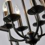 Saint Mossi Black Farmhouse Chandelier with 6 Lights,Lantern Metal Pendant Lighting for Dining Room,Living Room,Kitchen,Foyer,W23''x H26'' with Adjustable Chain