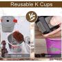 Reusable K Cups Fit for Keurig 2.0 and 1.0 Coffee Maker - Stainless Steel K Cup Reusable - Universal Refillable K Cup Filter BPA FREE (2 PACK)