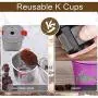 Reusable K Cups Fit for Keurig 2.0 and 1.0 Coffee Maker - Stainless Steel K Cup Reusable - Universal Refillable K Cup Filter BPA FREE (2 PACK) Reusable K Cups Fit for Keurig 2.0 and 1.0 Coffee Maker - Stainless Steel K Cup Reusable - Universal Refillable K Cup Filter BPA FREE (2 PACK)