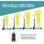 I·CODE Scooter for Kids, Premium 3 Wheel Kick Scooter with Anti-Slip Deck,Flashing Wheels,Lean to Steer for Toddler Girls Boys(3-10 Year)