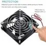 GDSTIME 4500RPM 8cm 80mm x 80mm x 25mm 12v Big Airflow High Speed Dual Ball Bearing Brushless DC Cooling Fan 2 Pin GDSTIME 4500RPM 8cm 80mm x 80mm x 25mm 12v Big Airflow High Speed Dual Ball Bearing Brushless DC Cooling Fan 2 Pin