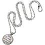 Shappy Beaded Pull Chain Extension with Connector, 10 Feet Beaded Roller Chain with 10 Matching Connectors (4.5 mm, Silver)