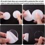Duufin 120 Pcs Acrylic Transparent Circle Blanks Keychain Tassels Set Including 30 Pcs Acrylic Circle Disc(2 inches) 30 Pcs Key Rings with Chain 30 Pcs Jump Rings and 30 Pcs Craft Tassels