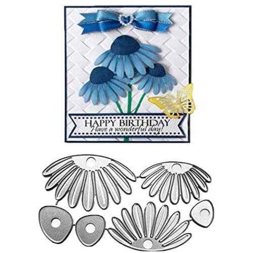 Daisy Flower Metal Cutting Dies Alinacrafts Scrapbooking Card Making Die Cuts Thanksgiving Christmas Craft Dies (#10)