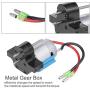 GoolRC Metal Gearbox 380 Brushed Motor Speed Change Replacement for 1/12 MN-D90 FJ-45 RC Car Parts (Black)