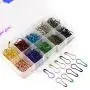 AnMiao Star Metal Colors Safety Pins Gourd Pins for Knitting Stitch Markers, Knitting Stitch Marker, Sewing Clothing DIY （300 PCS）
