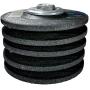 Milwaukee 5 Pack - 4 1 2 Hubbed Grinding Wheel for Grinders - Aggressive Grinding for Metal & Stainless Steel - 4-1/2'' x 1/4 x 5/8-Inch | 11 UNC | Depressed