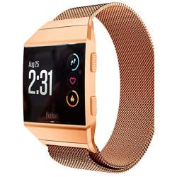 Aiiko Compatible with Smart Bands, Metal Stainless Steel Small Size Strap,Comfortable Adjustable Closure Wrist Sport Band Replacement for Smart Watch