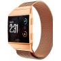 Aiiko Compatible with Smart Bands, Metal Stainless Steel Small Size Strap,Comfortable Adjustable Closure Wrist Sport Band Replacement for Smart Watch