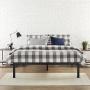 Zinus Mia Modern Studio 14 Inch Platform 1500 Metal Bed Frame / Mattress Foundation / No Box Spring Needed / Wooden Slat Support / Good Design Award Winner / Black, Queen