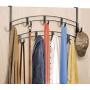 Lynk Over Door 9 Hook Rack Shirt, Belt, Hat, Coat, Towel Organizer, Bronze