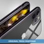 MILPROX iPhone 11 Pro Max Case, Clear Transparent Shockproof Shell [Free Screen Protector] with Electroplated Edge Cover Cases for iPhone 11 Pro Max 6.5 Inch (2019)-Black