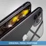 MILPROX iPhone 11 Pro Max Case, Clear Transparent Shockproof Shell [Free Screen Protector] with Electroplated Edge Cover Cases for iPhone 11 Pro Max 6.5 Inch (2019)-Black