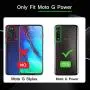 Motorola G Power Case, Moto G Power Phone Case with HD Screen Protector, Gritup 360 Degree Rotating Metal Ring Holder Kickstand Armor Anti-Scratch Bracket Cover Case for Motorola G Power Black