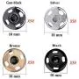 Kenkio 200 Sets 10 mm Sew-on Snap Metal Snaps Fasteners Press Studs Buttons for Sewing Clothing, 4 Colors Kenkio 200 Sets 10 mm Sew-on Snap Metal Snaps Fasteners Press Studs Buttons for Sewing Clothing, 4 Colors