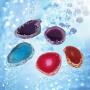 Agate Slice, 5 Pcs Natural Agate Slices Multi-uses Irregular Shaped Lot DIY Decoration Supplies Red Blue Purple 30-40mm