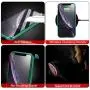 MIMEI Privacy Magnetic Case for iPhone X/Xs 5.8'', Clear Double Sided Tempered Glass [Magnet Absorption Metal Bumper Frame] Thin Anti-Spy 360 Full Protective Phone Case 5.8 (Green, X/Xs 5.8'')